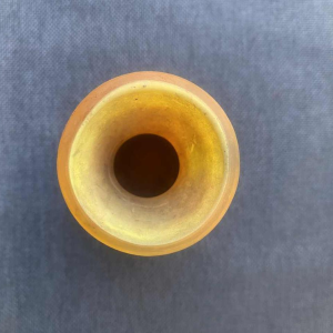 Emile Gallé, Art Nouveau pâte de verre vase with lily design, ca 1900