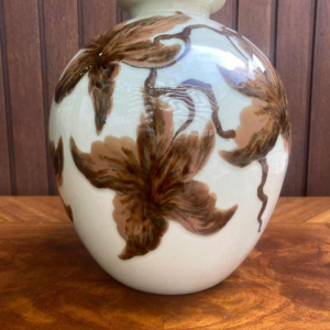 Grote vaas gesigneerd Camille Tharaud Limoges porselein Art Deco 1920