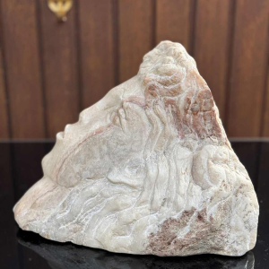 Noor Sade Brener, gezichtssculptuur in wit marmer, ca 1980