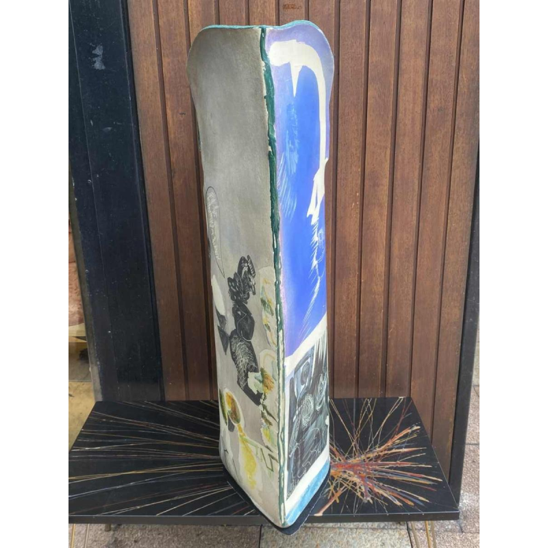 Gilbert Portanier, large terracotta vase signed and dated 1998