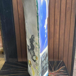 Gilbert Portanier, large terracotta vase signed and dated 1998