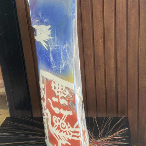 Gilbert Portanier, important vase en terre cuite signé daté 1998