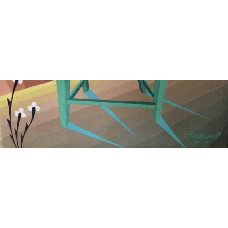 Still life with chairs and masonic elements