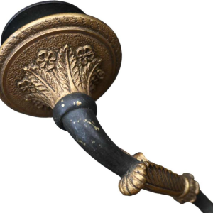 Pair of Empire style gilt bronze and patinated wall lights sconces, late 19th century