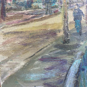 Painting A.G Korovine "Les Quais de Seine à Paris" oil on canvas