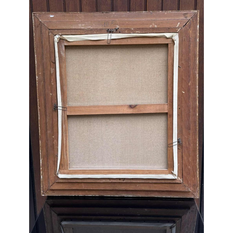 André Fau Clown oil on canvas, 1954