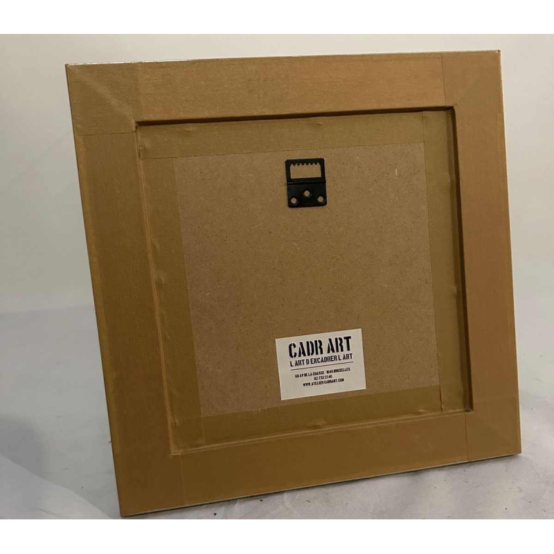 Art Deco embossed copper panel