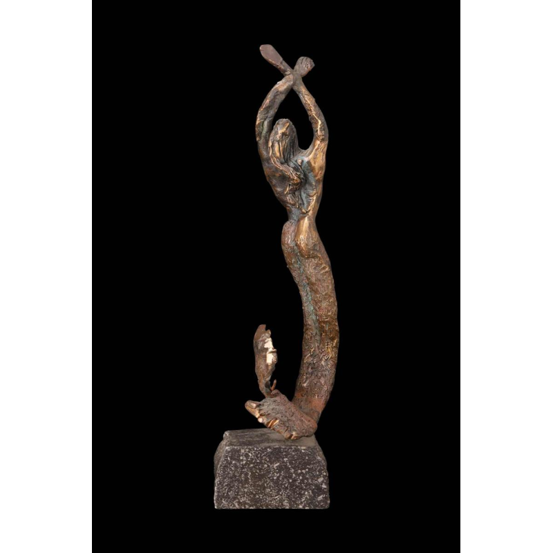 Guy Degrenne 'De zeemeermin' bronzen sculptuur