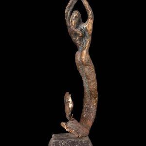 Guy Degrenne 'De zeemeermin' bronzen sculptuur