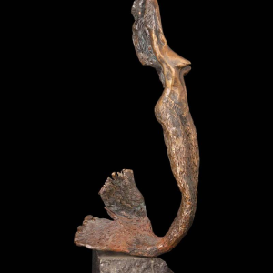Guy Degrenne 'De zeemeermin' bronzen sculptuur
