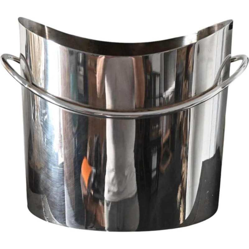 Bora's, silver-plated champagne bucket, Italian design, mid 20th century