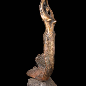 Guy Degrenne 'La sirène' sculpture en bronze
