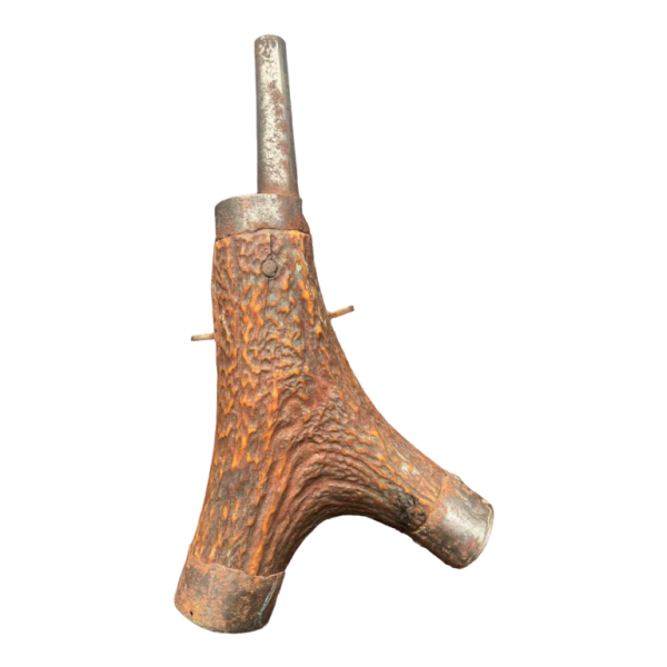 17th-18th century deer antler powder flask