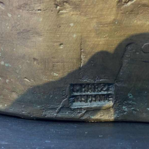 Bronze horse head by Daniel Monic