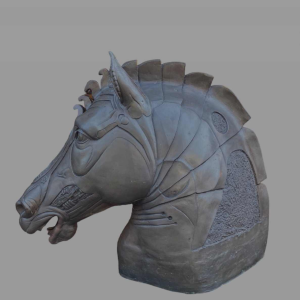 Tête de cheval en bronze de Daniel Monic