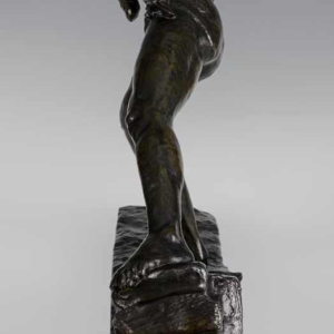Pierre le Faguays "Le Barreur", bronzen sculptuur