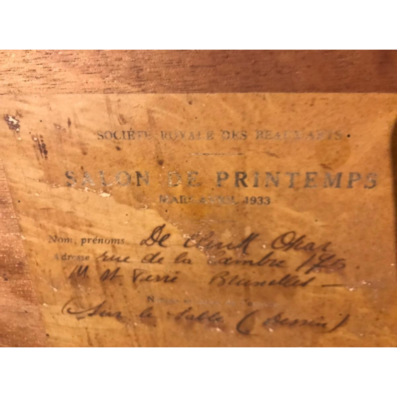 Sur la table crayon gras Oscar Declercq