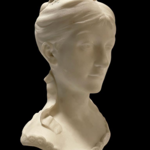 Italian marble bust Young Woman V. Vietti