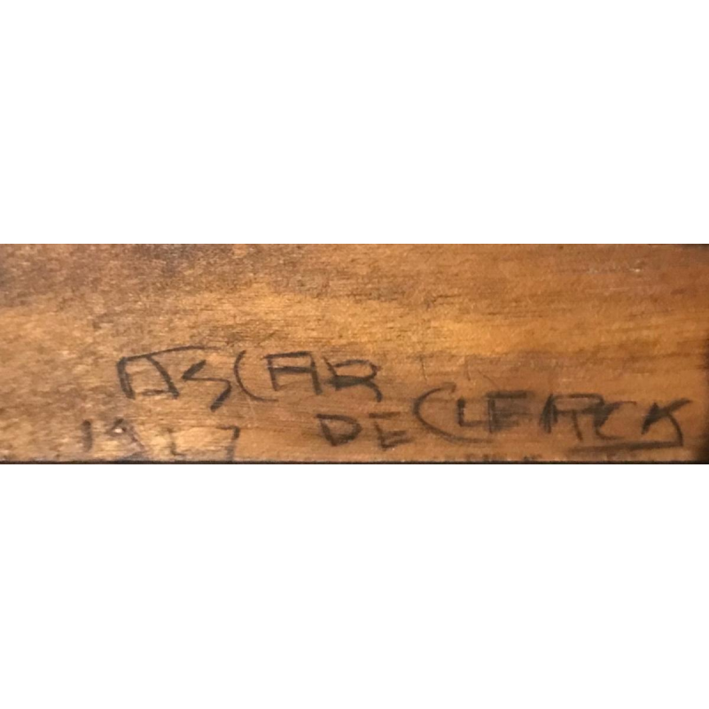 Sur la table crayon gras Oscar Declercq