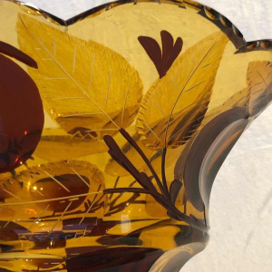 Bohemian glassware bowl - Karel Palda
