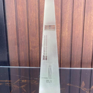 Art Deco crystal Obelisk by Anatole Riecke