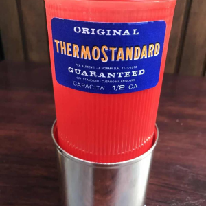 Lancel Paris "Medicina" thermos vintage en métal argenté, Italy silverplate