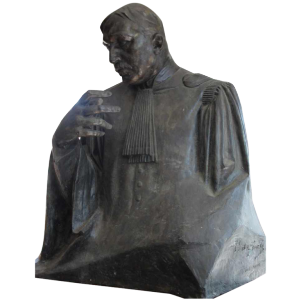 Bust of the famous lawyer Jules Destrée