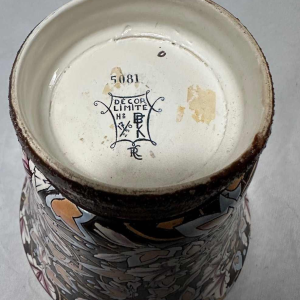 Raymond Chevalier for Kéramis, Art Deco enamelled cloisonné ceramic vase