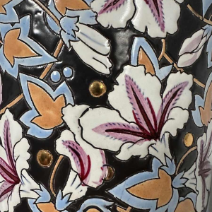 Raymond Chevalier for Kéramis, Art Deco enamelled cloisonné ceramic vase