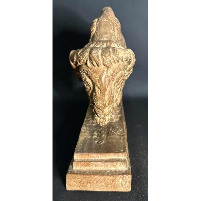 Demeter Chiparus "Bison" terracotta diersculptuur