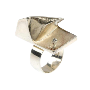 Bjorn Weckstrom 'Lapponia' silver ring 'Space Series'