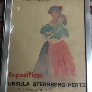 6 watercolours project for exhibition in Brussels Ursula Sternberg-Hertz