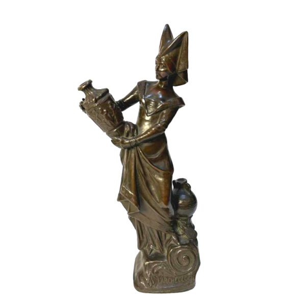 Amédée Charron "L'expert en archéologie" sculpture en bronze