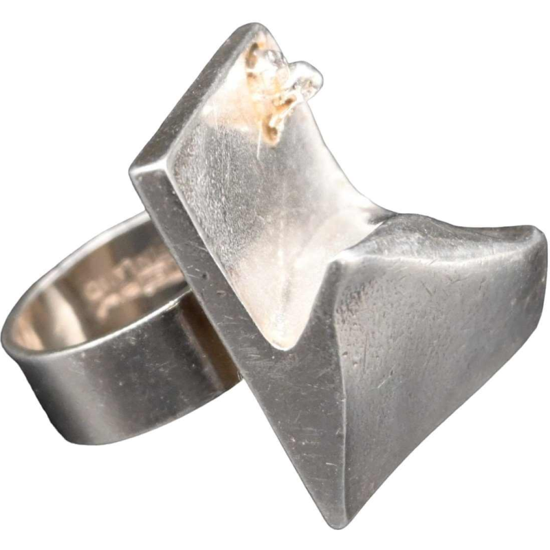Bjorn Weckstrom 'Lapponia' bague en argent 'Space Series'