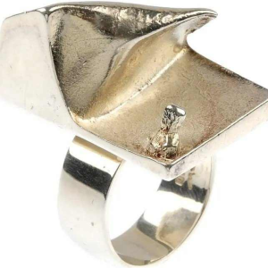 Bjorn Weckstrom 'Lapponia' silver ring 'Space Series'