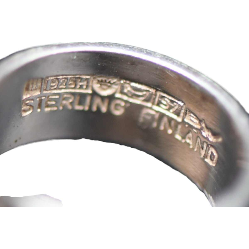 Bjorn Weckstrom 'Lapponia' bague en argent 'Space Series'