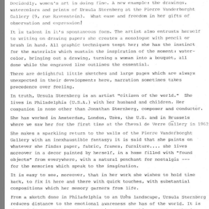 6 watercolours project for exhibition in Brussels Ursula Sternberg-Hertz