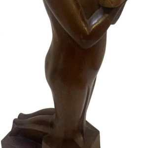 Symbolist sculpture by Félix Van Cuyck Belgian school