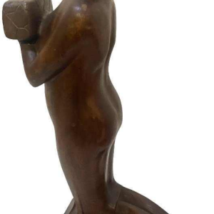 Symbolist sculpture by Félix Van Cuyck Belgian school