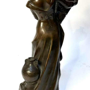 Bronzen sculptuur Amédée Charron "De archeologische expert