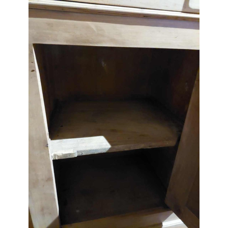 Groot volledig gerestaureerd Louis Philippe dressoir, 3 deuren 3 laden, 19e eeuw