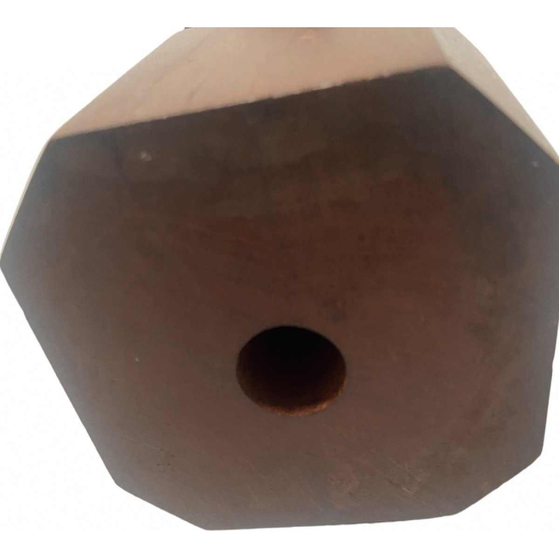 Tête de jeune femme africaine bois de macassar signée R.v.d Bael