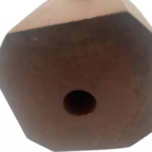 Tête de jeune femme africaine bois de macassar signée R.v.d Bael