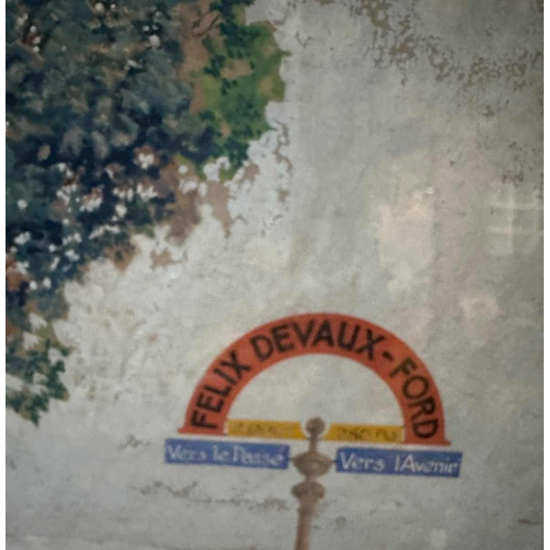 Sterne Stevens, projet voitures Ford Carrosserie Devaux Bruxelles et Lux, aquarelle sur papier