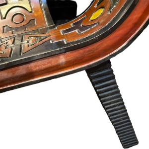 Seat: solid wood sculpture probably produced in Eastern Europe