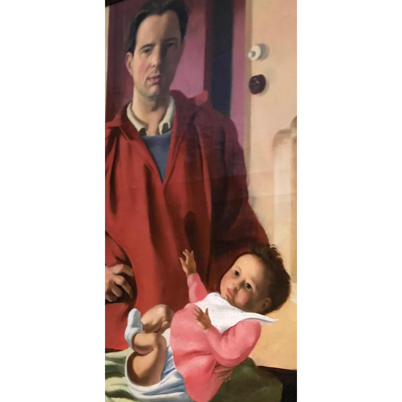 The artist and his daughter by Jacques Dormont