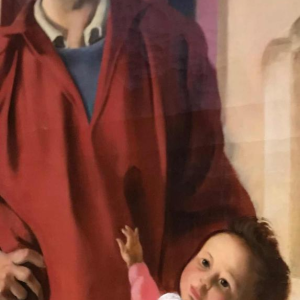 De kunstenaar en zijn dochter door Jacques Dormont