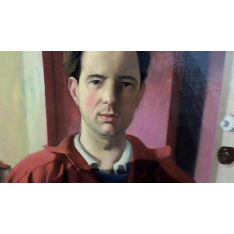 The artist and his daughter by Jacques Dormont