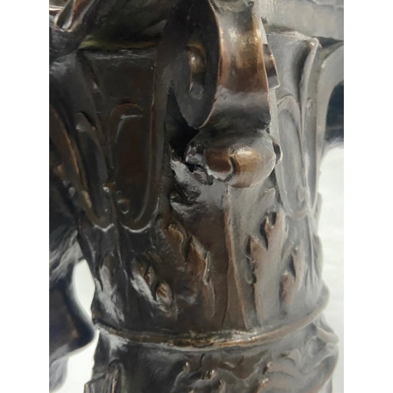 Bronzen sculptuur Charles Samuel Prélude, uitgever J.Petermann Brussel