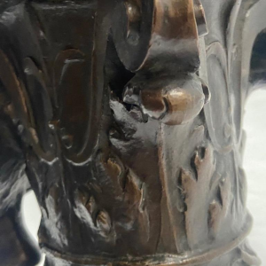 Charles Samuel "Prélude" sculpture en bronze, éditeur J.Petermann Bruxelles